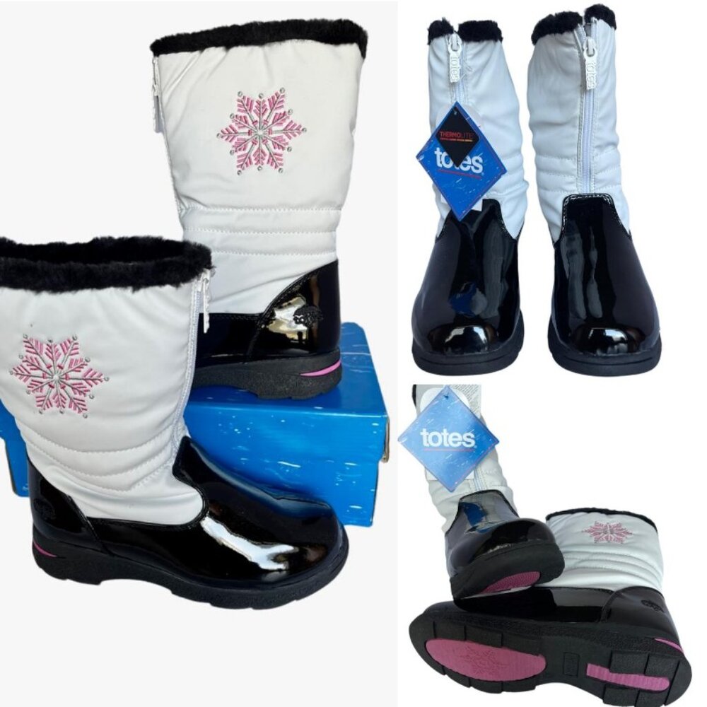 💎✨new in box✨💎Totes Kids VANESSA White Boots size 6 (big girl)